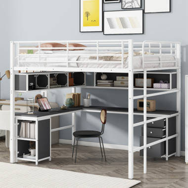 Bain twin loft bed with outlet desk isabelle & max